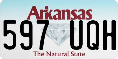 AR license plate 597UQH