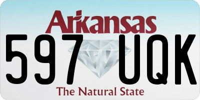 AR license plate 597UQK