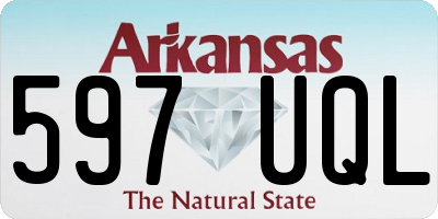 AR license plate 597UQL