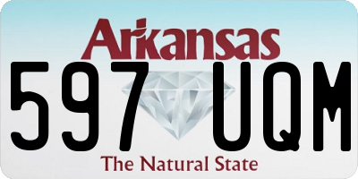 AR license plate 597UQM