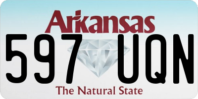 AR license plate 597UQN