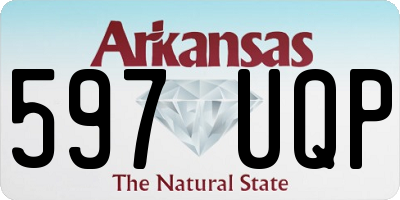 AR license plate 597UQP