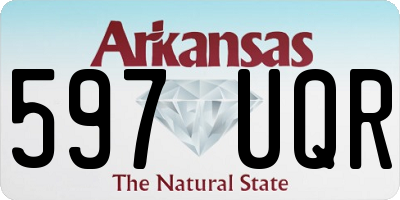 AR license plate 597UQR