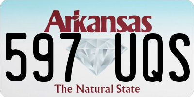 AR license plate 597UQS