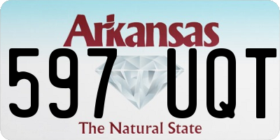 AR license plate 597UQT