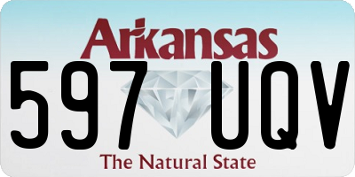 AR license plate 597UQV