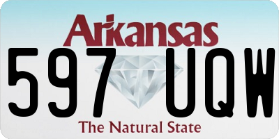 AR license plate 597UQW