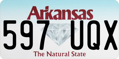 AR license plate 597UQX