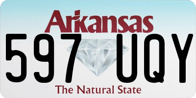 AR license plate 597UQY