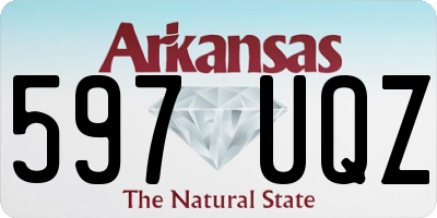 AR license plate 597UQZ