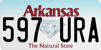 AR license plate 597URA