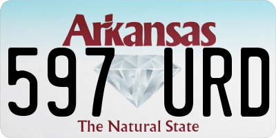 AR license plate 597URD