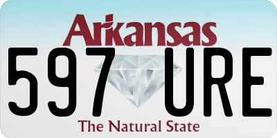 AR license plate 597URE