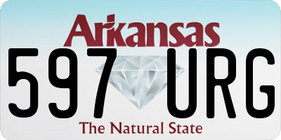 AR license plate 597URG