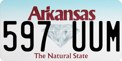AR license plate 597UUM