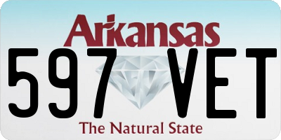 AR license plate 597VET