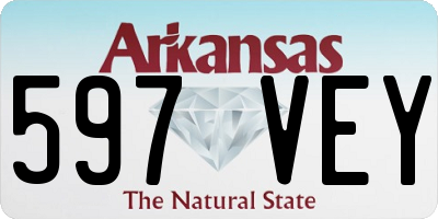 AR license plate 597VEY