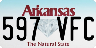 AR license plate 597VFC