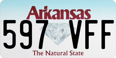 AR license plate 597VFF