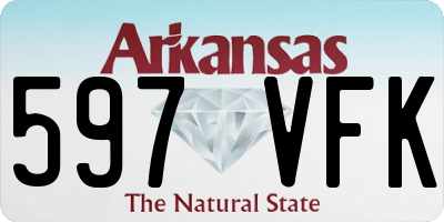 AR license plate 597VFK