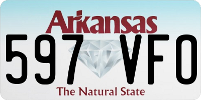 AR license plate 597VFO