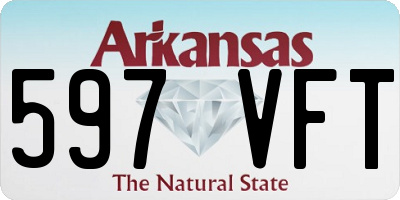 AR license plate 597VFT