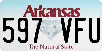 AR license plate 597VFU