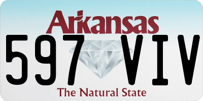 AR license plate 597VIV