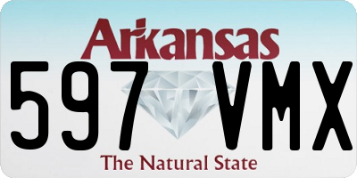 AR license plate 597VMX