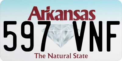 AR license plate 597VNF