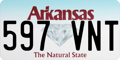 AR license plate 597VNT