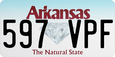 AR license plate 597VPF