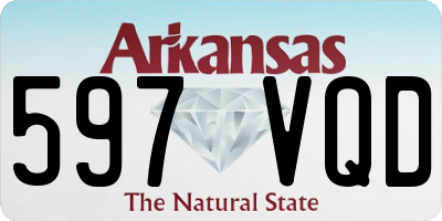 AR license plate 597VQD