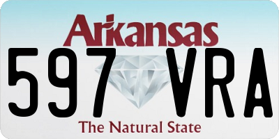 AR license plate 597VRA