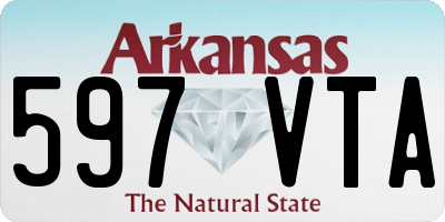 AR license plate 597VTA