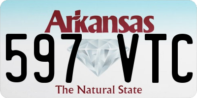 AR license plate 597VTC