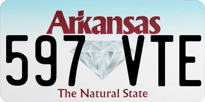 AR license plate 597VTE