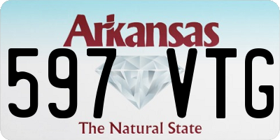AR license plate 597VTG