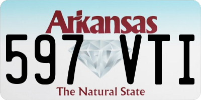 AR license plate 597VTI