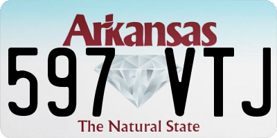 AR license plate 597VTJ