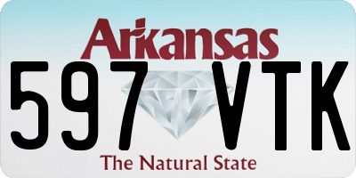 AR license plate 597VTK