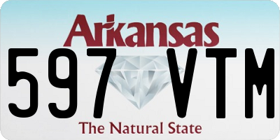 AR license plate 597VTM