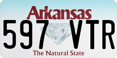 AR license plate 597VTR