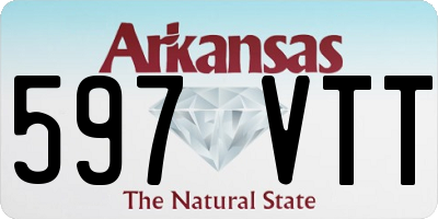 AR license plate 597VTT