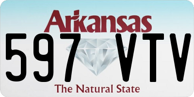 AR license plate 597VTV