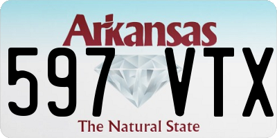 AR license plate 597VTX