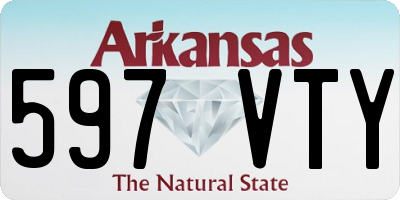 AR license plate 597VTY