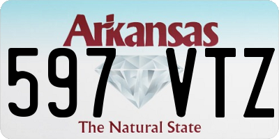 AR license plate 597VTZ
