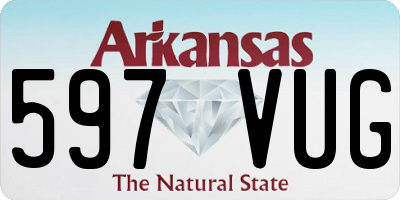 AR license plate 597VUG