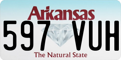 AR license plate 597VUH